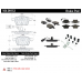 Centric 104.09153 Posi-Quiet Semi Metallic Disc Brake Pads Front