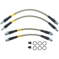 Stoptech 950.34525 Rear Stainless Steel Braided Brake Line Kit - 2 Wheel Set